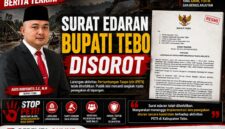 Bupati Tebo Keluarkan Surat Edaran Larangan PETI